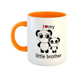 ARTBUG Orange & White Dishwasher Safe Printed Ceramic Glossy Mug 350 ml-image-25