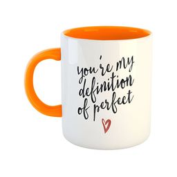 ARTBUG Orange & White Dishwasher Safe Printed Ceramic Glossy Mug-image-39