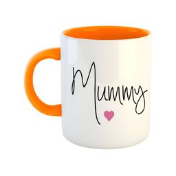 ARTBUG Orange & White Dishwasher Safe Printed Ceramic Glossy Mug 350 ml-image-17