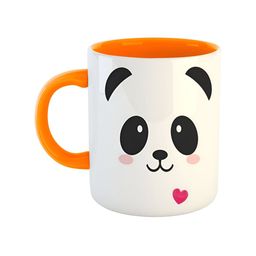 ARTBUG Orange & White Dishwasher Safe Printed Ceramic Glossy Mug 350 ml-image-77