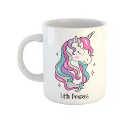 ARTBUG White & Pink Printed Ceramic Glossy Mugs 350 ml-49