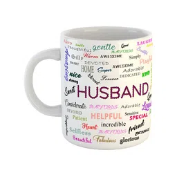 ARTBUG White Printed Ceramic Glossy Mug 350 ml-image-28