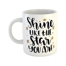ARTBUG White Printed Ceramic Glossy Mugs-18