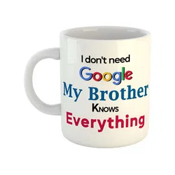 ARTBUG White Printed Ceramic Glossy Mug 350ml-19