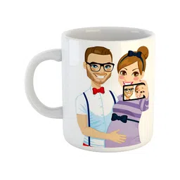 ARTBUG White & Purple Printed Ceramic Glossy Mugs-image-21