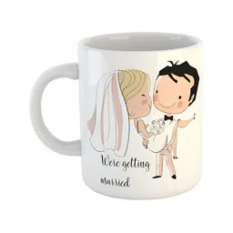 ARTBUG White Printed Ceramic Glossy Mug 350ml-image-17