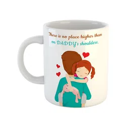 ARTBUG White & Red  Printed Ceramic Glossy Mugs 350 ml-16