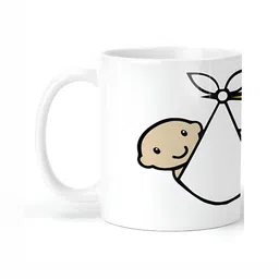 ARTBUG White Printed Ceramic Glossy Mugs-4