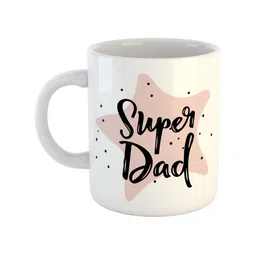 ARTBUG White & Pink Printed Ceramic Glossy Mug 350 ml-12