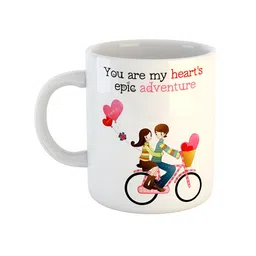 ARTBUG White Printed Ceramic Glossy Mug 350 ml-20