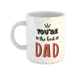 ARTBUG White Printed Ceramic Glossy Mugs-17