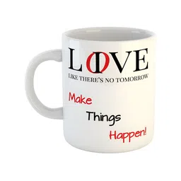 ARTBUG White Printed Ceramic Glossy Mug 350 ml-18