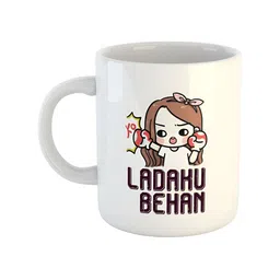 ARTBUG White Printed Ceramic Glossy Mugs 350ml-11