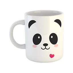 ARTBUG White & Black Printed Ceramic Glossy Mug 350 ml-image-83