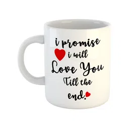 ARTBUG White Printed Ceramic Glossy Mug 350 ml-44