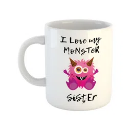 ARTBUG White Printed Ceramic Glossy Mug 330 ml-4