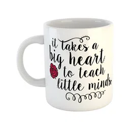 ARTBUG White & Black Printed Ceramic Glossy Mug 330 ml-56