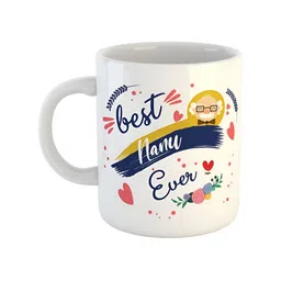 ARTBUG White Printed Ceramic Glossy Mug 350ml-51