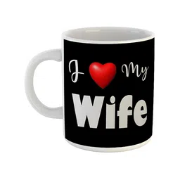 ARTBUG White & Black Text Or Slogans Printed Ceramic Glossy Mug 350ml-36