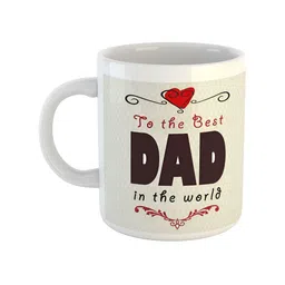 ARTBUG White Printed Ceramic Glossy Mug 350 ml-6