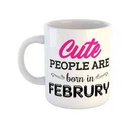 ARTBUG White Printed Ceramic Glossy Mug 350 ml-39