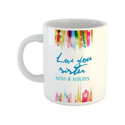 ARTBUG White Printed Ceramic Glossy Mug 350 ml-19