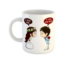 ARTBUG White Printed Ceramic Glossy Mug 350 ml-image-23