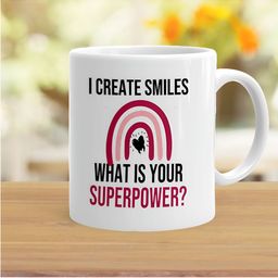 Khakee White & Red Text or Slogans Printed Microwave Safe Ceramic Glossy Mug 325 ml image 3