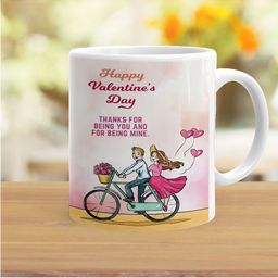 Khakee White & Black Text or Slogans Printed Ceramic Glossy Mugs 325 ml image 2
