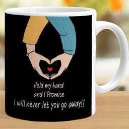 Khakee White & Black Printed Ceramic Glossy Mugs Set of Cups and Mugs image 2