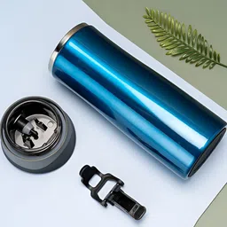 Wosta Blue & Black Stainless Steel Core Solid Glossy 500ML-38