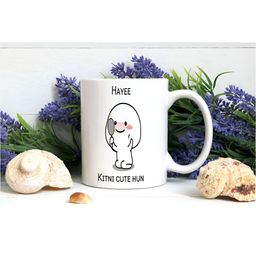 Khakee White & Black Text or Slogans Printed Ceramic Glossy Mug 325 ml image 3
