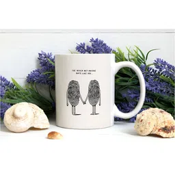 Khakee White & Black Text or Slogans Printed Ceramic Glossy Mug image 2