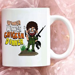 Khakee White & Yellow Text or Slogans Printed Glossy Microwave Safe Mugs 325 ml image 3