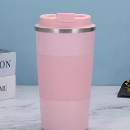 Wosta Pink Stainless Steel Coffee Mugs With Lid 510 ML-41