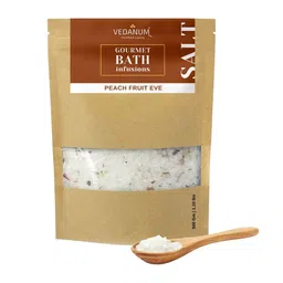 VEDANUM Gourmet Bath Infusions Aroma Bath Salt 500 gm - Peach Fruit Eve-image-93