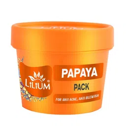 Lilium Papaya Face Mask For Anti Acne Anti Blemish Nourishing Flawless Glow - 100g-54