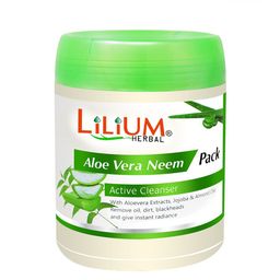 Lilium Herbal Aloe Vera Neem Face Pack Active Cleanser For Dirt & Oil - 900ml-39
