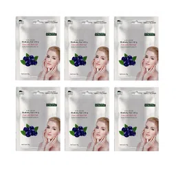 MONDSUB Set Of 6 Blueberry Fruit Face Sheet Mask - 25 gm-19