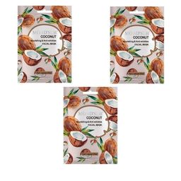MONDSUB Set Of 3 Coconut Nourishing & Anti Wrinkles Face Sheet Mask-53