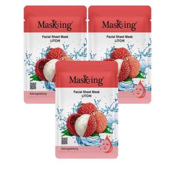 MasKing Set of 3 Litchi Facial Sheet Mask - 20 ml each-18