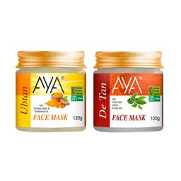 AYA Set Of 2 Ubtan & Detan Face Mask 120 g Each-3