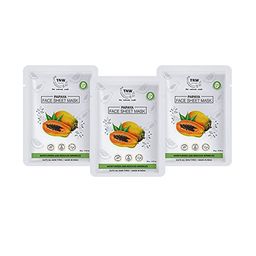 TNW the natural wash Set Of 3 Papaya Face Sheet Mask - 20g Each-11