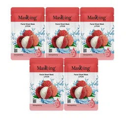 MasKing Set of 5 Litchi Facial Sheet Masks - 20 g Each-picture-37