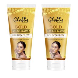 Globus Remedies Set of 2 Gold Brightening & Radiance Golden Glow Peel-Off Mask - 100g Each-44