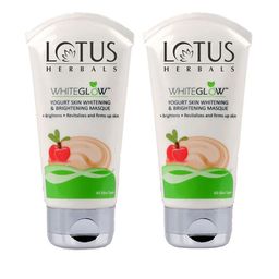 Lotus Herbals Set Of 2 Whiteglow Yogurt Skin Whitening & Brightening Mask - 80g Each-46