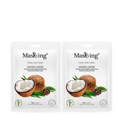 MasKing Set of 2 Facial Sheet Mask - Coconut & Coffee-11