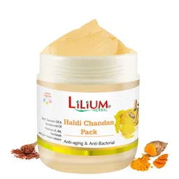 Lilium Anti-Aging & Bacterial Haldi Chandan Face Pack Removed Impurities Skin - 500ml-3