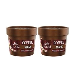 Lilium Set Of 2 Coffee Face Mask Locks Moisture With Age Defiance - 100g Each-0