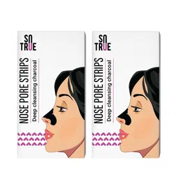 SOTRUE Set of 2 Deep Cleansing Charcoal Nose Pore Strips with Witch Hazel - 4 Stripes Each-18